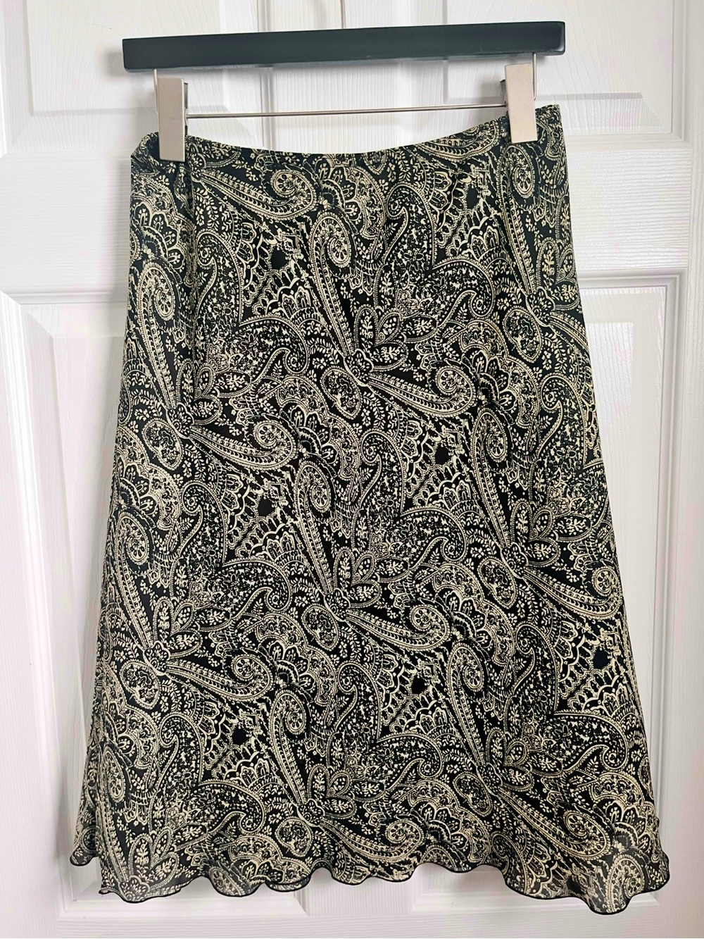 Y2K San Francisco Skirt Paisley Boho Size 7 Small Elastic Waist Vintage Floral